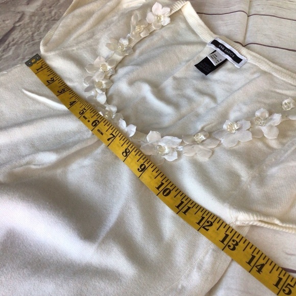 MNG Basic Short Sleeve Knitted Midi Off White Dress - Picture 10 of 10